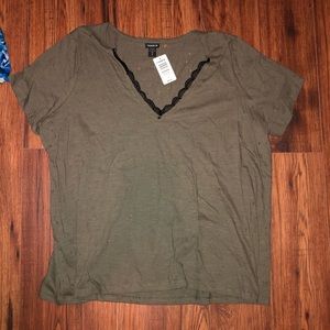 Green Distressed Tee
